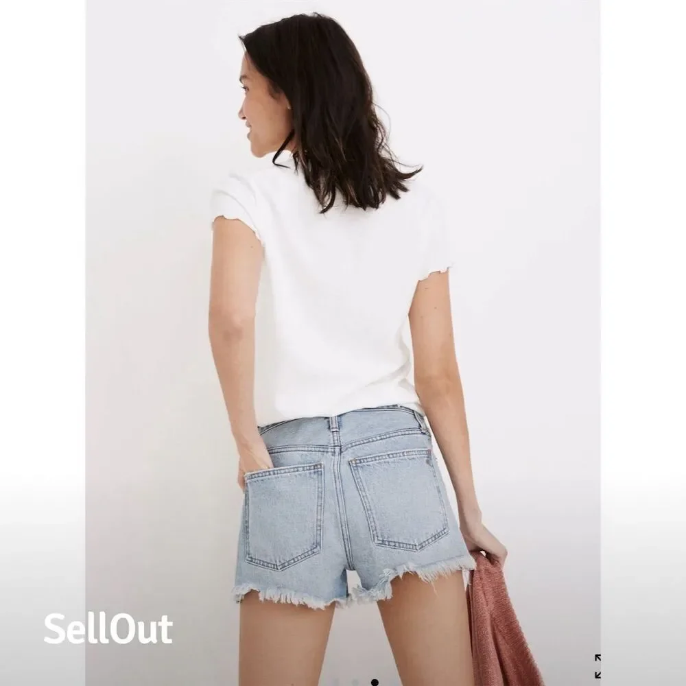 Madewell Women's Relaxed Denim Shorts Blue Standard Size‎ 28 Cedarcroft Wash